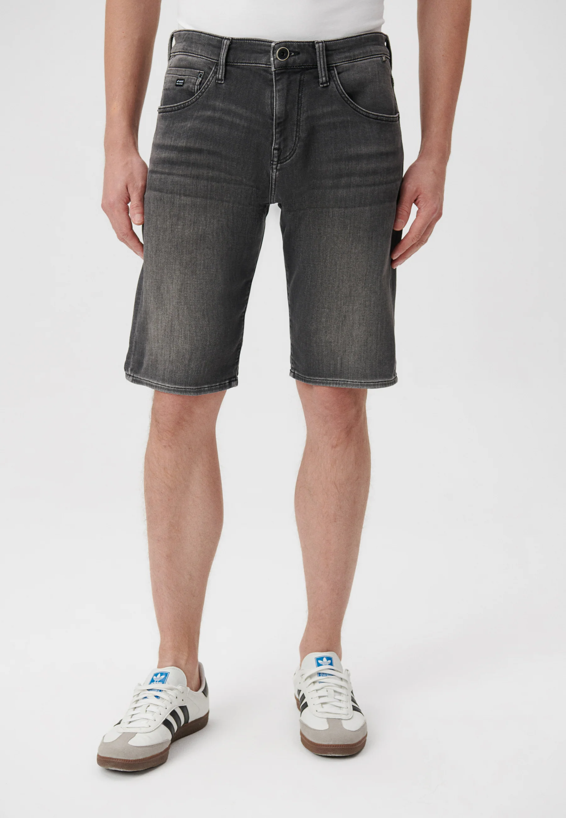 Mavi TIM | Skinny Fit Shorts / Jeansshort in grau 