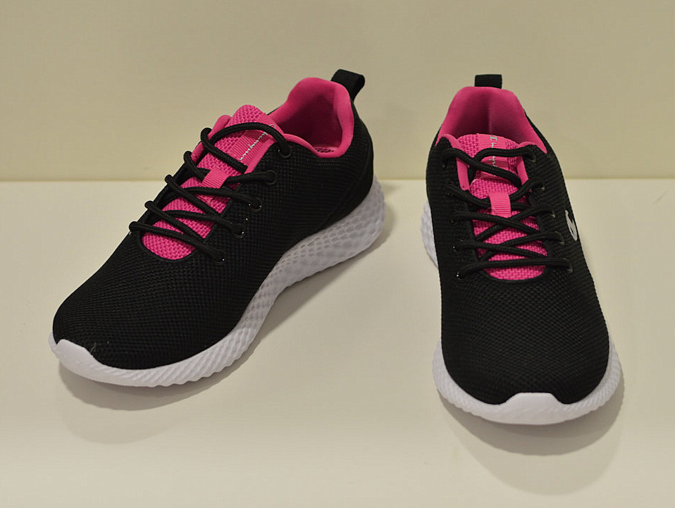 Champion Sneaker Sprint  super leichter Feizeitschuh für Damen in schwarz / pink